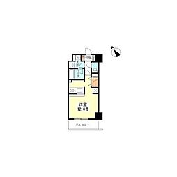 TKフラッツ渋谷 1LDKの間取図画像