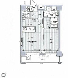プレミアムキューブ三田 1LDKの間取図画像