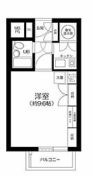 パークサイド六本木 1Kの間取図画像