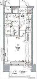 アクロス新宿 1Kの間取図画像