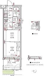 クレイシアアイズ中野野方 2Kの間取図画像
