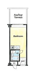 バルミー赤坂 ワンルームの間取図画像