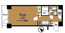 メゾン・ド・ヴィレ日本橋中洲 1Kの間取図画像
