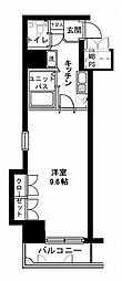 メインステージ日本橋箱崎 1Kの間取図画像
