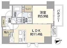 コノエ本郷三丁目 1LDKの間取図画像
