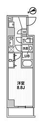 タスキリシェス蒲田 1Kの間取図画像