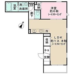 ニドラルゴ 1LDKの間取図画像