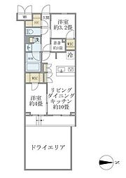 ラペルラ自由が丘2 2LDKの間取図画像