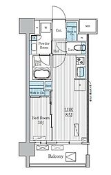 Terra蚕糸の森 1LDKの間取図画像