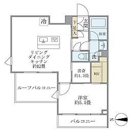ラペルラ自由が丘2 1LDKの間取図画像