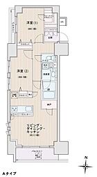 エスティメゾン錦糸町2 2LDKの間取図画像