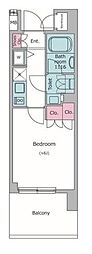 クレヴィアリグゼ品川シーサイド 1Kの間取図画像