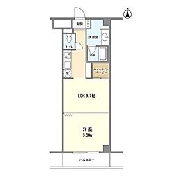 ラクラス麻布十番 1LDKの間取図画像