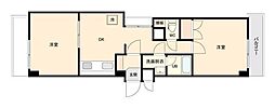 日神パレステージ東長崎 2DKの間取図画像