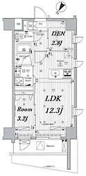 MAKES浅草イースト 1SLDKの間取図画像