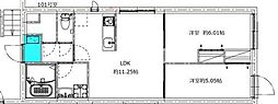 モンテパラッツォ大森山王 2LDKの間取図画像