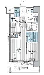 Terra蚕糸の森 1LDKの間取図画像