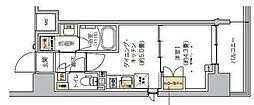 リビオメゾン芝浦 1DKの間取図画像