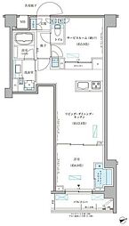 パークアクシス文京本郷 1SLDKの間取図画像
