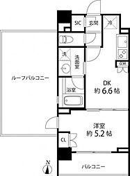 リリエンベルグ目白壱番館 1DKの間取図画像