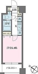 KDXレジデンス森下千歳 1Kの間取図画像