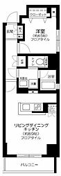 コスモグレイス新宿 1LDKの間取図画像