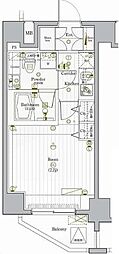 PREMIUMCUBEG駒沢大学 1Kの間取図画像