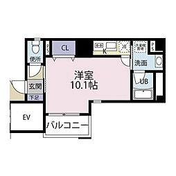 ノーブルガーデン駒込 1Kの間取図画像