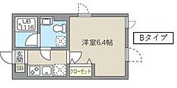 レピュア池袋本町レジデンス 1Kの間取図画像