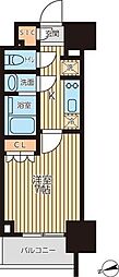 クロスレジデンス蒲田2 1Kの間取図画像
