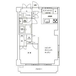 チャリオット南砂 1LDKの間取図画像
