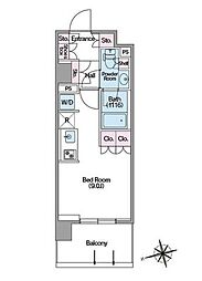 COMFORIA東新宿ステーションフロント ワンルームの間取図画像
