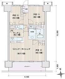 エスティメゾン豊洲レジデンスB棟 3LDKの間取図画像