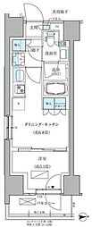 パークアクシス品川天王洲アイル 1DKの間取図画像