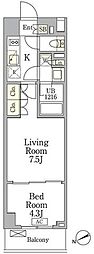 AIFLAT馬込 2Kの間取図画像