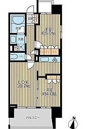 ドゥーエ両国2 2LDKの間取図画像