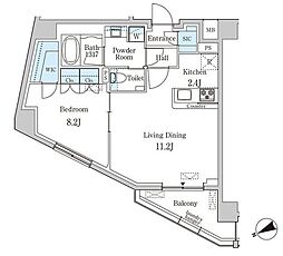 primalead南青山 1LDKの間取図画像