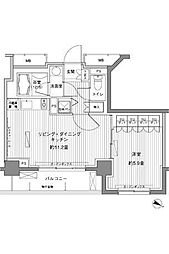 ヒューリックレジデンス茗荷谷 1LDKの間取図画像