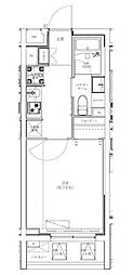 ジェノヴィア学芸大学 1Kの間取図画像
