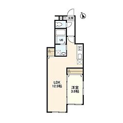 WELLSQUARE等々力 1LDKの間取図画像