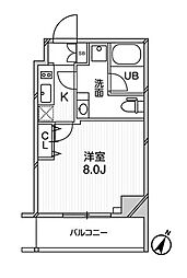 GRANPASEO巣鴨 1Kの間取図画像