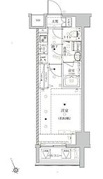 ベルシード上野松が谷 1Kの間取図画像