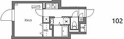PASEO神宮前2 1Kの間取図画像