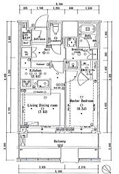 キャピタルゲートプレイスザ・タワー 1LDKの間取図画像