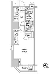 COMFORIA蒲田 ワンルームの間取図画像