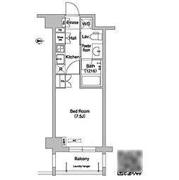 コンフォリア下北沢 1Kの間取図画像