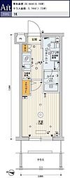 SKYCOURT渋谷北参道 1Kの間取図画像