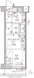 クレイシアアイズ幡ヶ谷 1DKの間取図画像