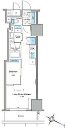 ルフォンプログレ北新宿 1LDKの間取図画像