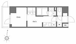 GRANPASEO清澄白河2 1DKの間取図画像